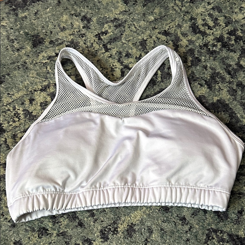 KIAVA White Mesh Sports Bra